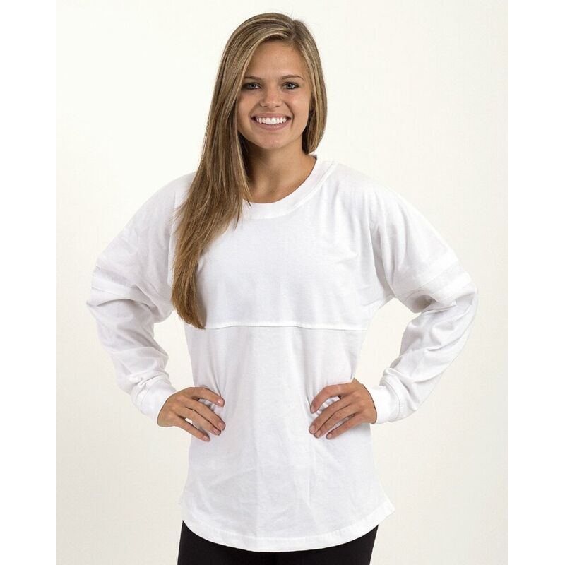 Women's Pom Pom Long Sleeve Jersey T-Shirt Thumbnail