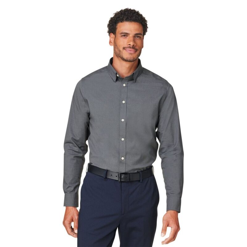 Men&#39;s CrownLux Performance® Spencer Poplin Dress Shirt Thumbnail