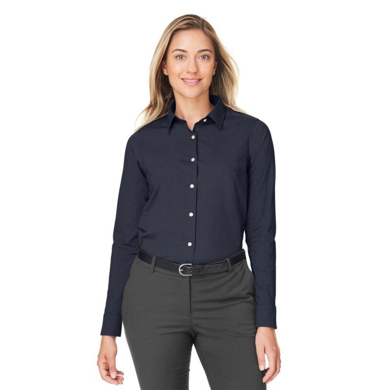 Women&#39;s CrownLux Performance® Spencer Poplin Dress Shirt Thumbnail
