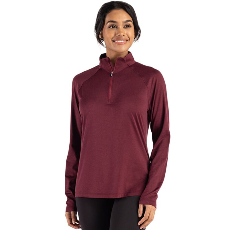 Cutter & Buck Coastline Epic Comfort Recycled Womens Quarter Zip Thumbnail