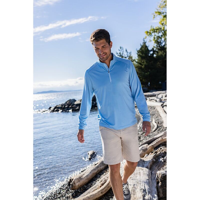 Cutter & Buck Coastline Epic Comfort Recycled Mens Quarter Zip Thumbnail