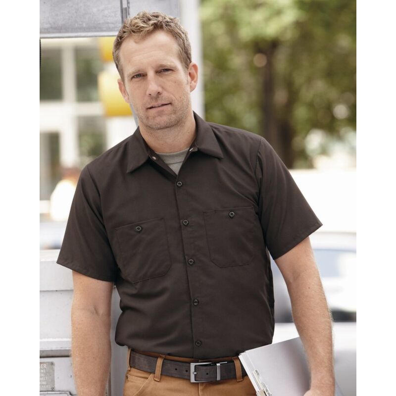 Men's Industrial Short Sleeve Work Shirt Thumbnail