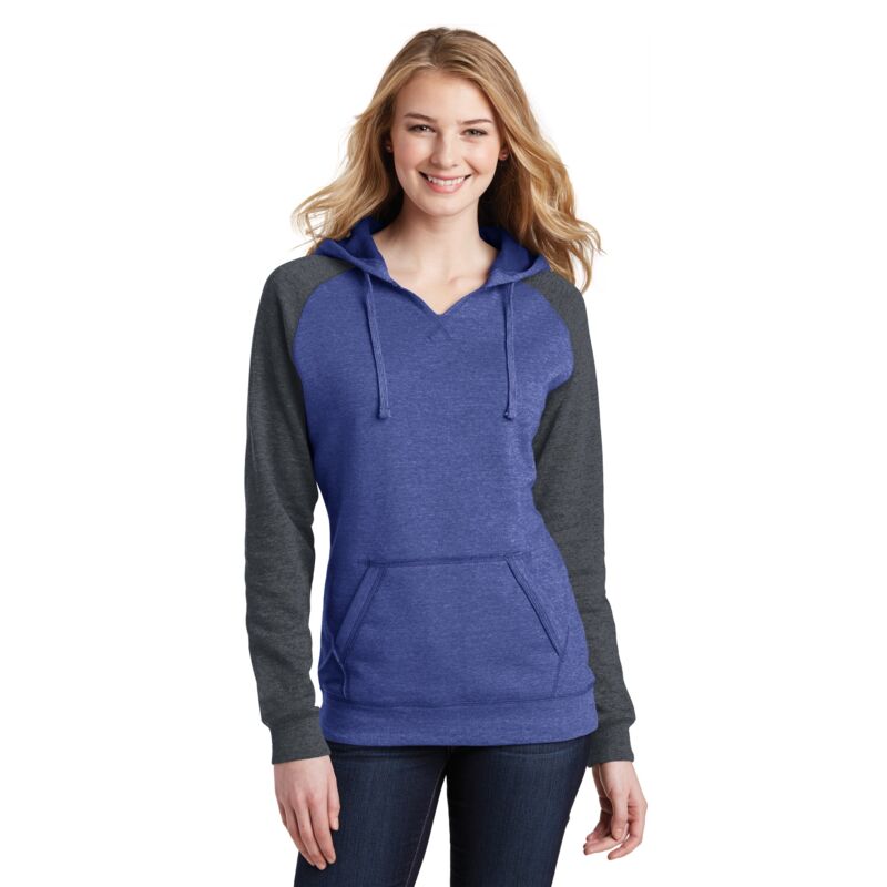 Women's Lightweight Fleece Raglan Hoodie Thumbnail