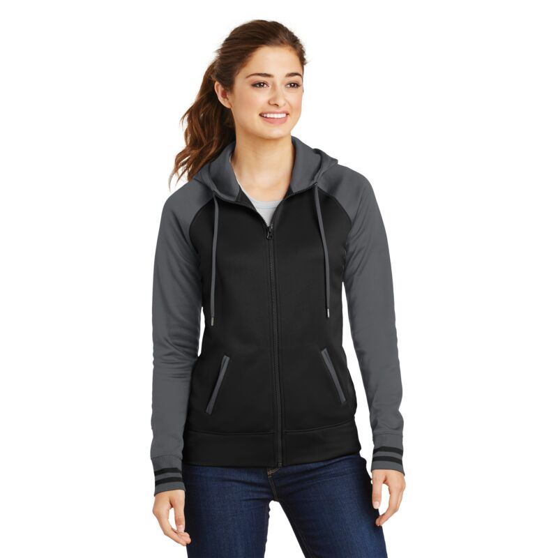Women's Sport Wick ® Varsity Fleece Full Zip Hooded Jacket Thumbnail