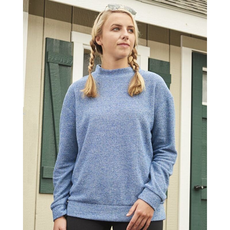 Women's Weekend Terry Mock Neck Pullover Thumbnail