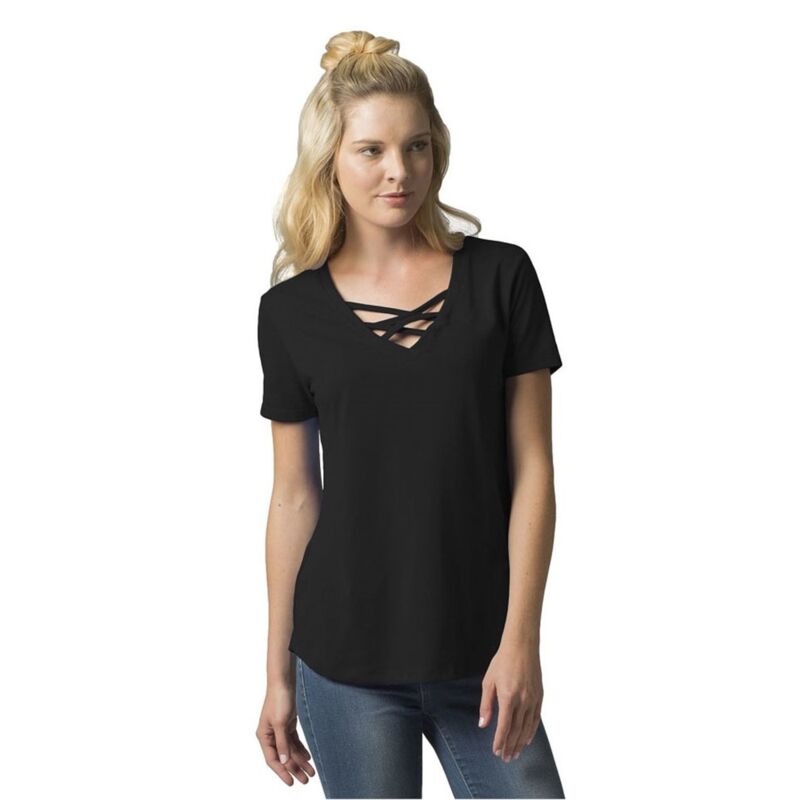 Women’s Cage Front T-Shirt Thumbnail