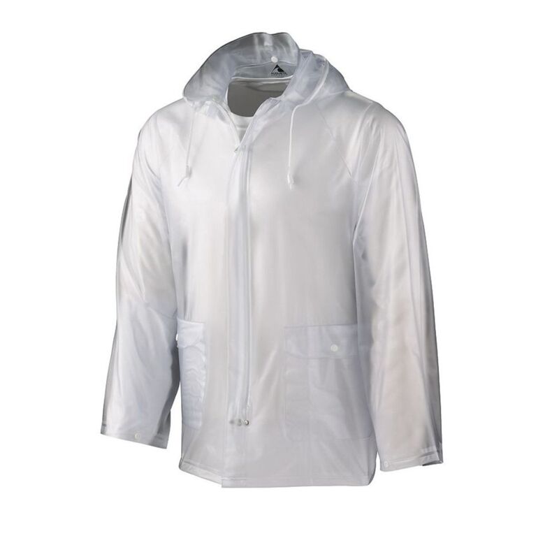 Men's Clear Hooded Rain Jacket Thumbnail
