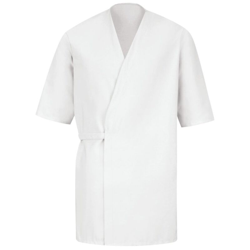 Men's Collarless Poplin Butcher Wrap Thumbnail