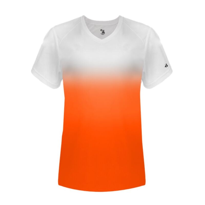 Women's V-Neck Ombre T-Shirt Thumbnail
