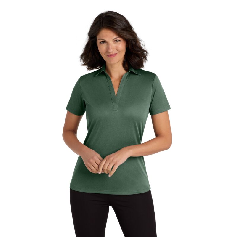 Women's Heathered Silk Touch Performance Polo Thumbnail