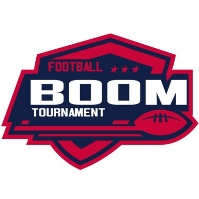 Boom Tournament Football logo template Thumbnail