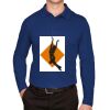 CrownLux Performance® Men's Plaited Long Sleeve Polo Thumbnail