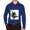 CrownLux Performance® Men's Plaited Long Sleeve Polo Thumbnail