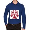 CrownLux Performance® Men's Plaited Long Sleeve Polo Thumbnail