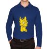 CrownLux Performance® Men's Plaited Long Sleeve Polo Thumbnail