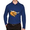 CrownLux Performance® Men's Plaited Long Sleeve Polo Thumbnail