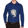 CrownLux Performance® Men's Plaited Long Sleeve Polo Thumbnail