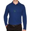 CrownLux Performance® Men's Plaited Long Sleeve Polo Thumbnail