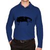 CrownLux Performance® Men's Plaited Long Sleeve Polo Thumbnail