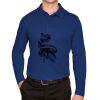 CrownLux Performance® Men's Plaited Long Sleeve Polo Thumbnail