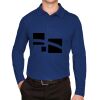 CrownLux Performance® Men's Plaited Long Sleeve Polo Thumbnail