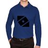 CrownLux Performance® Men's Plaited Long Sleeve Polo Thumbnail