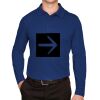 CrownLux Performance® Men's Plaited Long Sleeve Polo Thumbnail