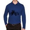 CrownLux Performance® Men's Plaited Long Sleeve Polo Thumbnail