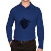 CrownLux Performance® Men's Plaited Long Sleeve Polo Thumbnail