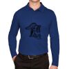 CrownLux Performance® Men's Plaited Long Sleeve Polo Thumbnail