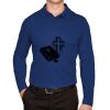 CrownLux Performance® Men's Plaited Long Sleeve Polo Thumbnail