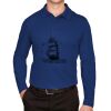 CrownLux Performance® Men's Plaited Long Sleeve Polo Thumbnail