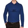 CrownLux Performance® Men's Plaited Long Sleeve Polo Thumbnail