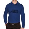 CrownLux Performance® Men's Plaited Long Sleeve Polo Thumbnail