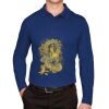 CrownLux Performance® Men's Plaited Long Sleeve Polo Thumbnail