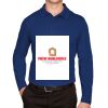 CrownLux Performance® Men's Plaited Long Sleeve Polo Thumbnail