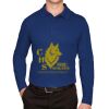 CrownLux Performance® Men's Plaited Long Sleeve Polo Thumbnail